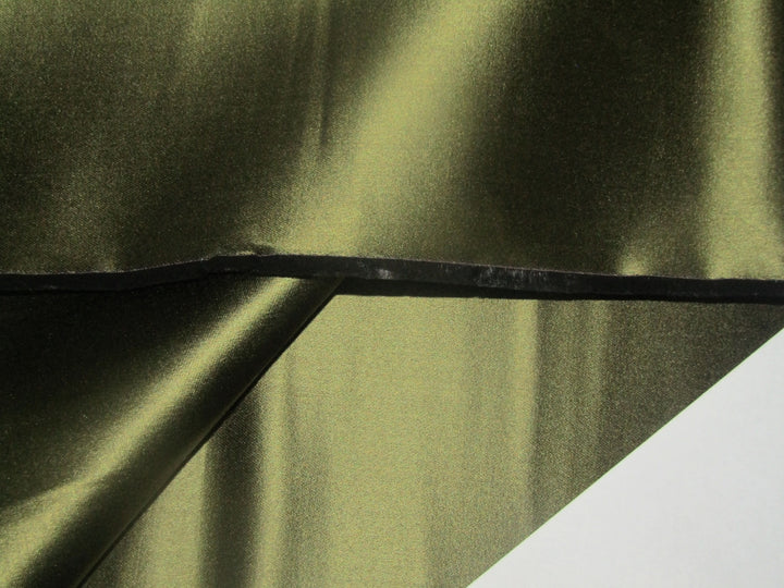 Silk Dutchess Satin Army Green colour SILK X VISCOSE 58