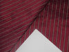 Silk dupioni FABRIC with Dobby Brinjal Purple color and Jacquard Stripe 54" wide DUPS13[1]