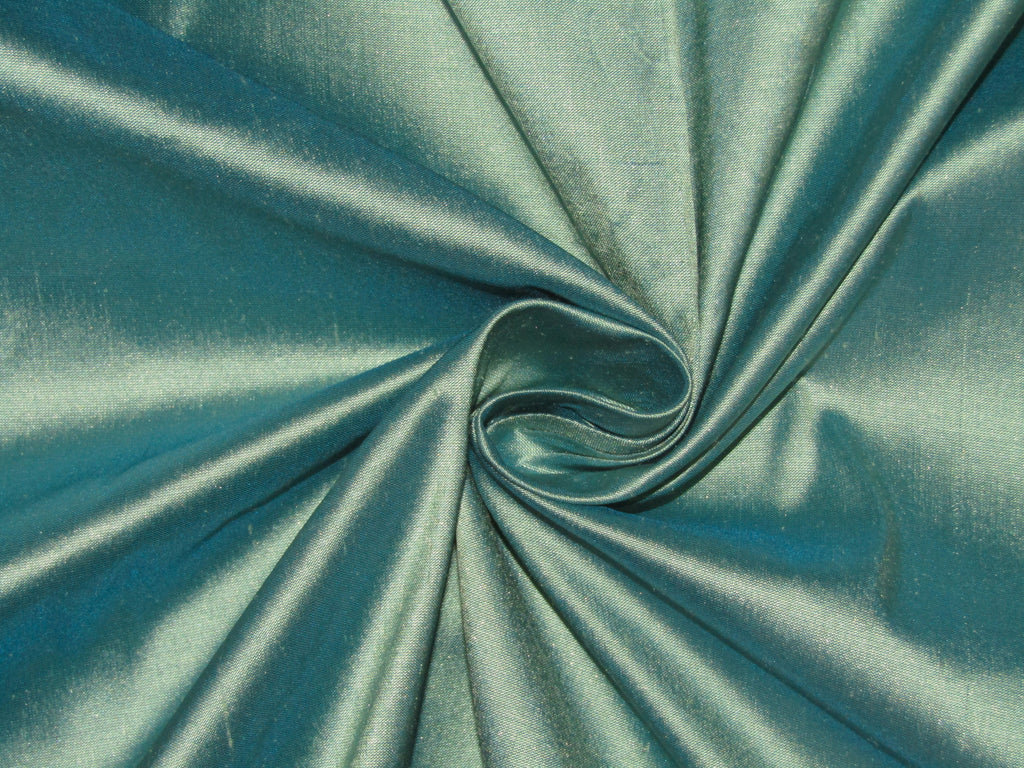 100% silk dupion fabric Icy Aqua color 54" wide DUP47[3]