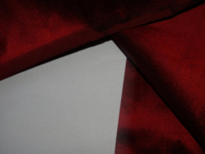 Silk Dupioni fabric Ruby Red x black color 54" wide DUP63[6]