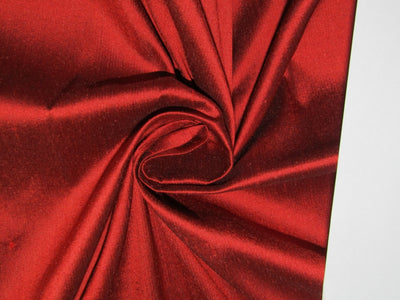 Silk Dupioni fabric BRIGHT RED   color 54" wide DUP63[3]