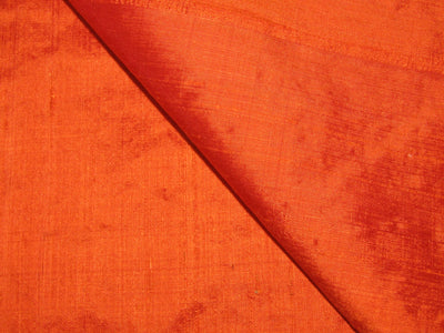 100% Pure SILK Dupion FABRIC orange color 54" wide DUP126[1]
