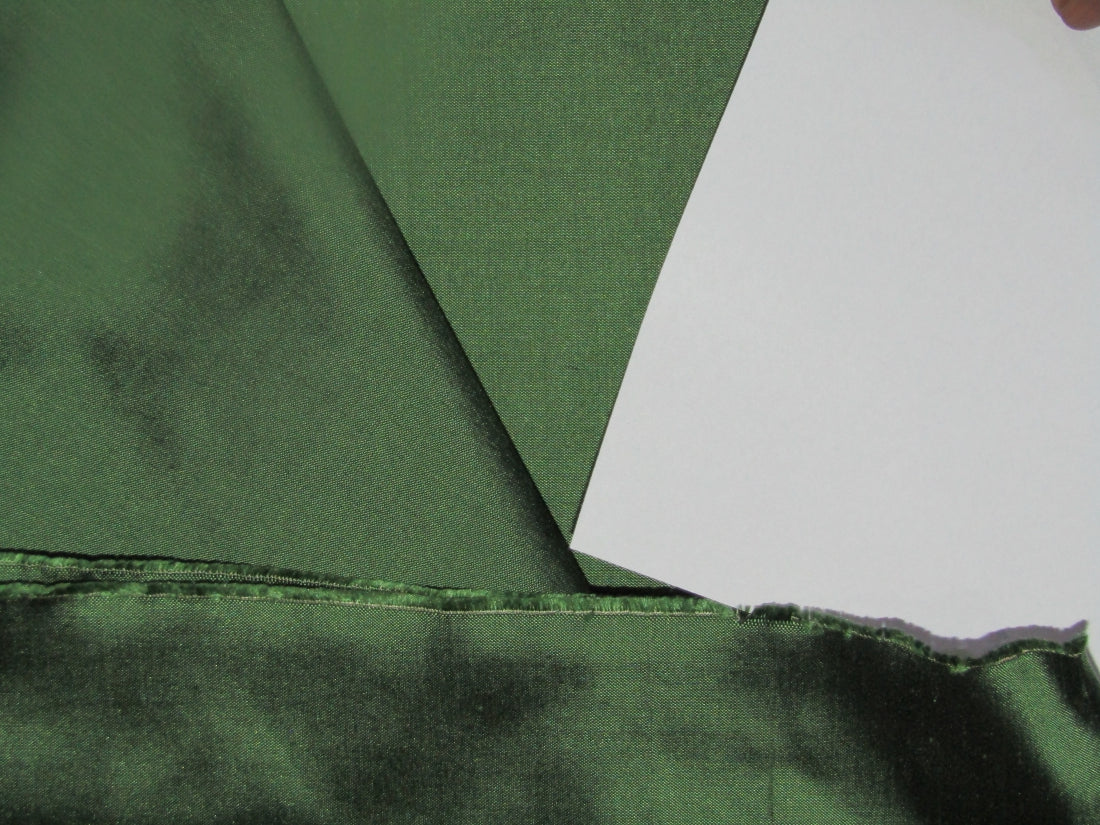 Pure SILK DUPIONI FABRIC Green x Brown Shot color 54" WIDE DUP147[3]