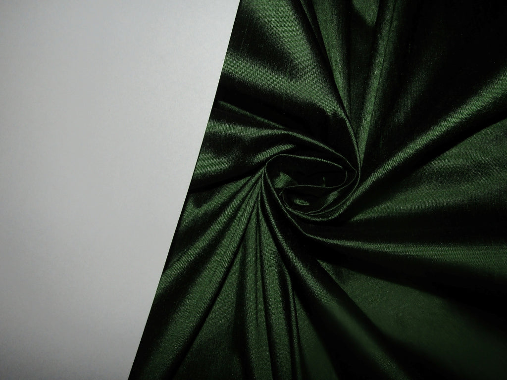 Pure SILK DUPIONI FABRIC Green x Brown Shot color 54" WIDE DUP147[3]
