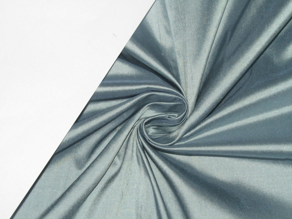 PURE SILK Dupioni FABRIC Dusty Blue color 54" wide DUP157