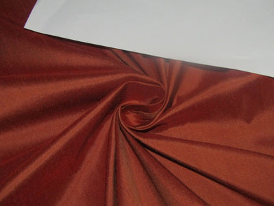 100% silk dupion fabric rusty cinnamon color 54" wide DUP164[1]
