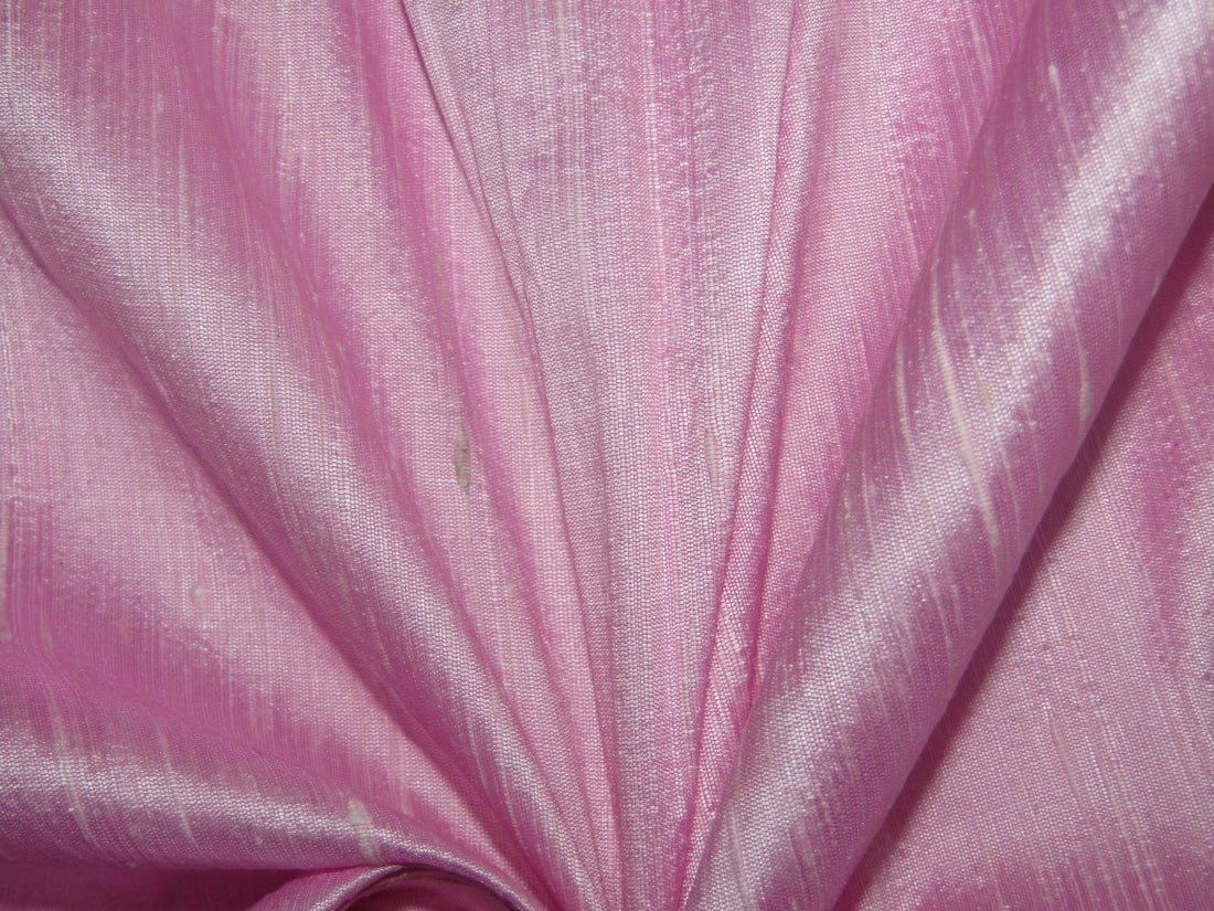 100% PURE SILK DUPIONI FABRIC CANDY PINK color 54" wide WITH SLUBS MM121[2]