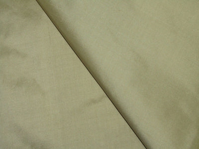 100% PURE SILK DUPIONI FABRIC DUSTY GOLDEN GREEN COLOR 54" wide DUP274[2]