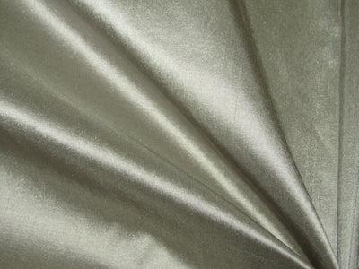 100% Pure silk dupion FABRIC grey color 54" wide DUP289