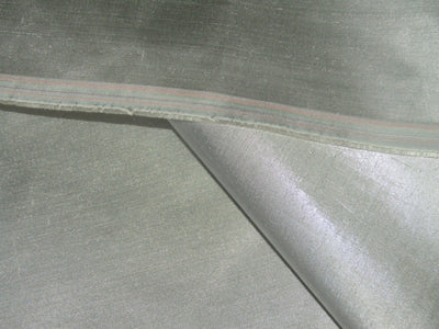 Silk Dupion fabric metallic silver color 44" wide DUP300