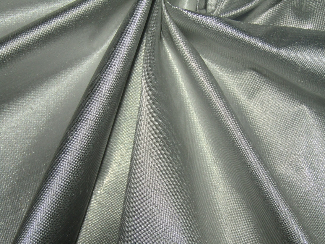 Silk Dupion fabric metallic silver color 44" wide DUP300
