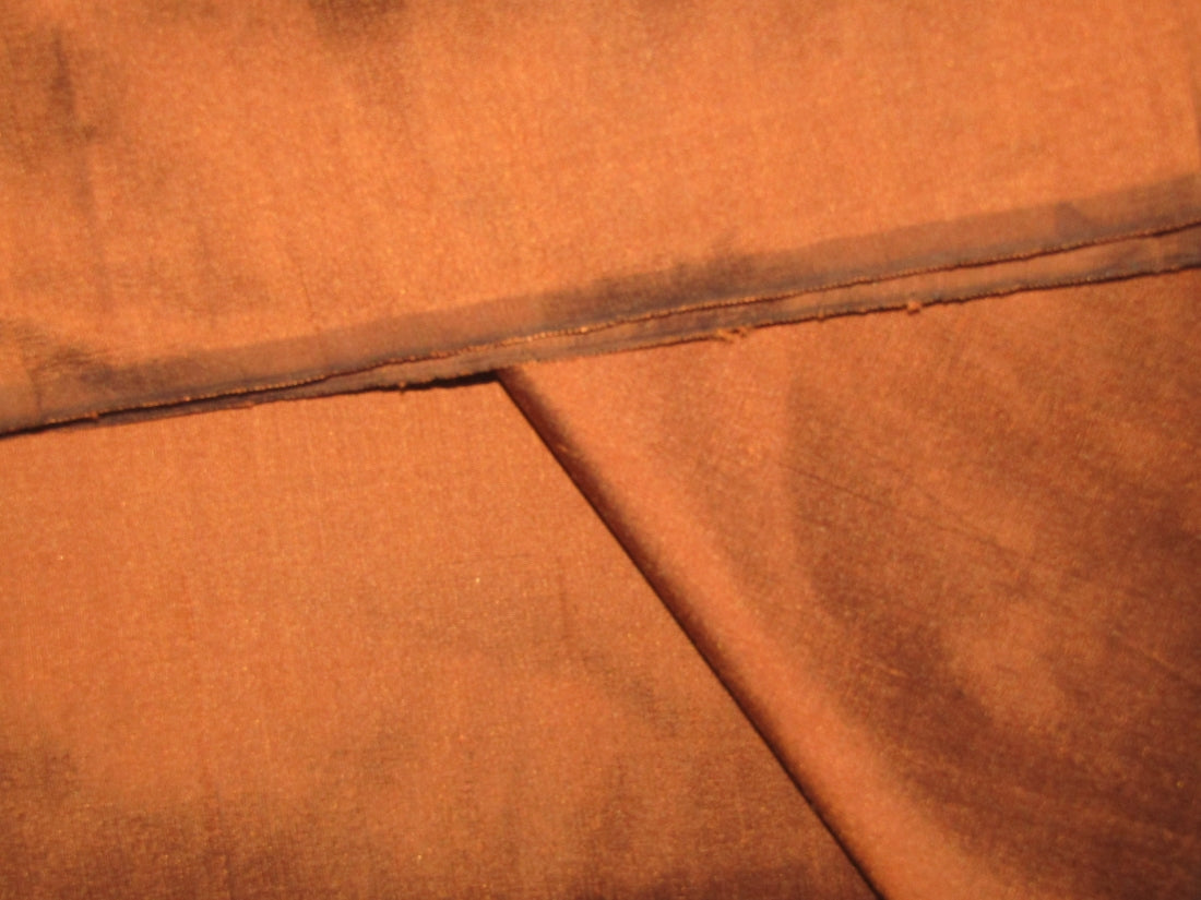 100% Pure silk dupion fabric RUST color 54" wide DUP344[2]