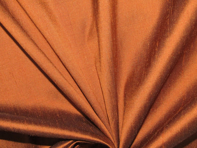 100% Pure silk dupion fabric RUST color 54" wide DUP344[2]