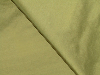 Pure SILK TAFFETA FABRIC Olive Green with Gold Shot color 54" wide TAF27[2]