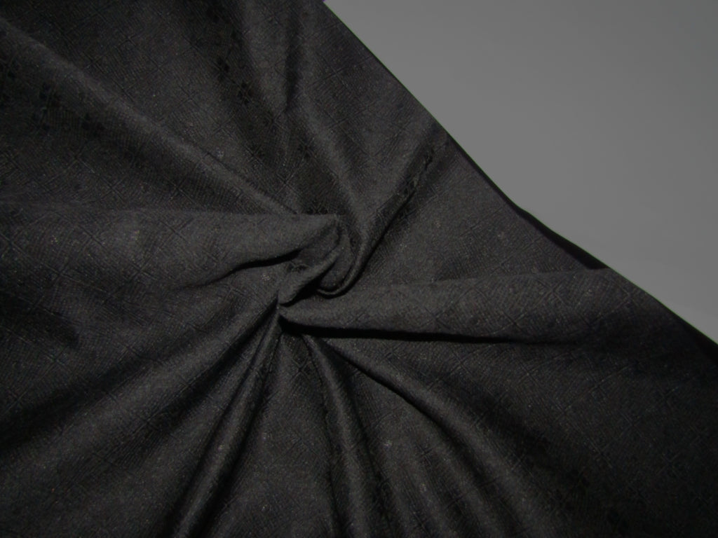 Brocade fabric black  color geometric with dots of subtle glitter 58" wide BRO893[1]