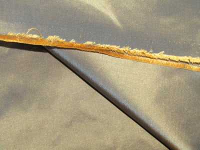 100% Pure Silk Taffeta Fabric Gold Glitter X Blue Shot color 54" wide TAF64[1]