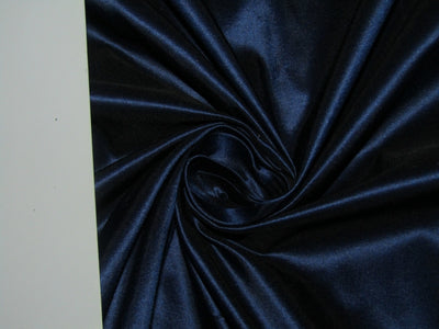 100% PURE SILK TAFFETA FABRIC DEEP BLUE X BLACK color 54" wide TAF66[3]