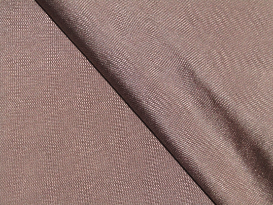 100% Silk Taffeta Fabric Chocolate Brown Color 54" wide TAF70[2]