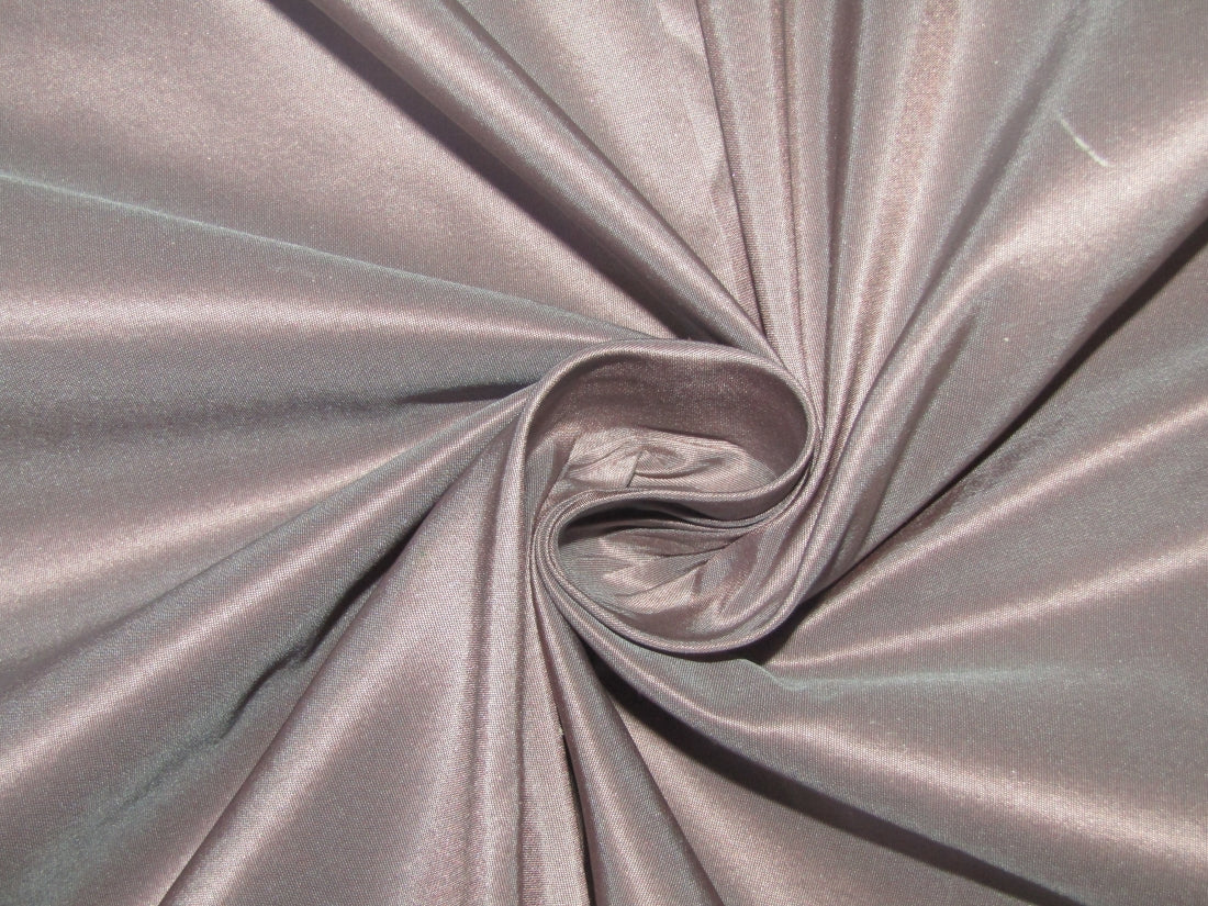 100% Pure Silk Taffeta Fabric Baby Pink x Blue color 54" wide TAF185[10]