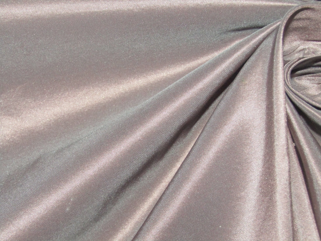 100% Pure Silk Taffeta Fabric Baby Pink x Blue color 54" wide TAF185[10]