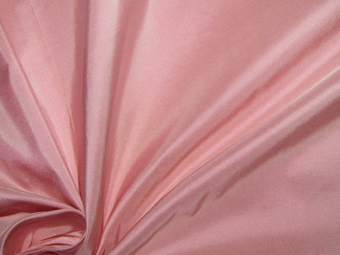 100% Pure SILK TAFFETA FABRIC Light Pink COLOR 54" WIDE TAF185[12]