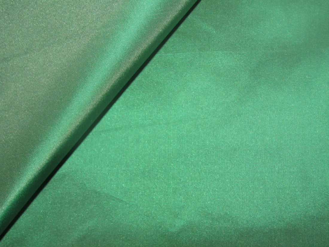 100% Pure SILK TAFFETA FABRIC Dazzling Green color 54" wide TAF184[9]