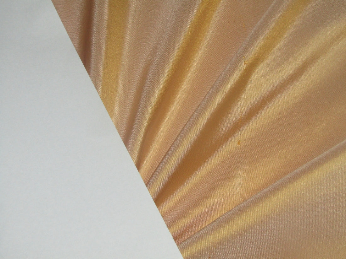 100% Pure SILK TAFFETA FABRIC golden peach color 54" wide TAF162