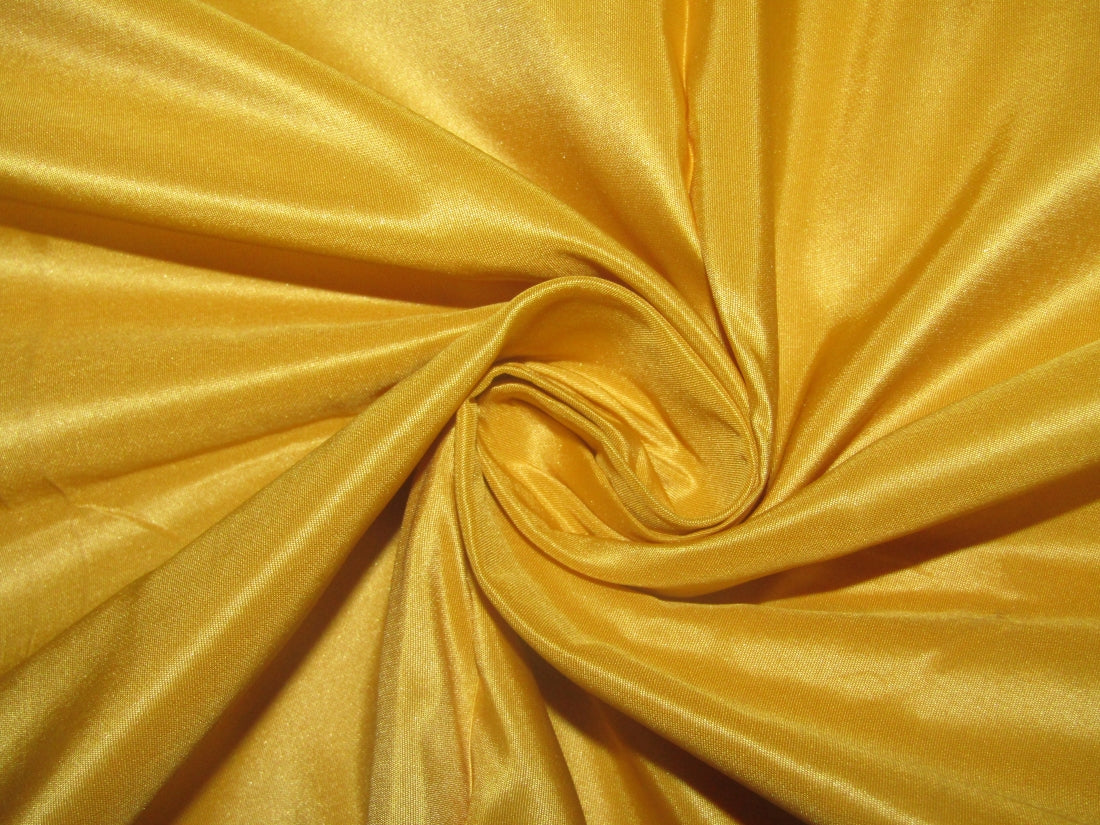 100% Pure SILK TAFFETA FABRIC Deep Yellow color 54" wide TAF198[8]