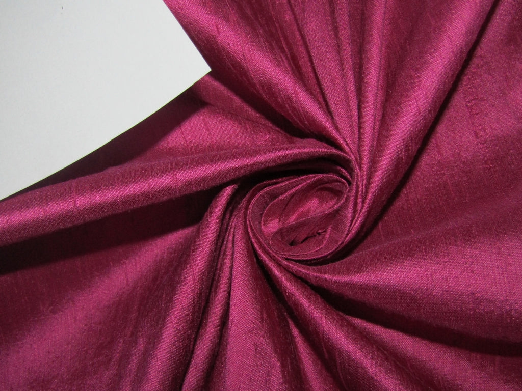 100% PURE SILK DUPIONI FABRIC MULBERRY color 54" wide WITH SLUBS MM121[4]