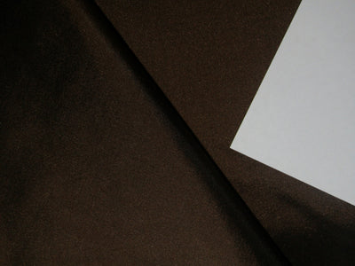 SILK TAFFETA FABRIC dark coffee brown color 54" wide TAF22[1]