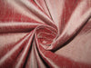 100% PURE SILK DUPION FABRIC RUST PINK colour 54" wide WITH SLUBS MM48[4]