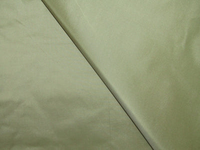 100% Pure SILK TAFFETA FABRIC Light Olive color 54" wide TAF225[2]