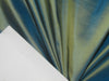 100% Pure SILK TAFFETA FABRIC Blue x Yellow color 54" wide TAF213[2]
