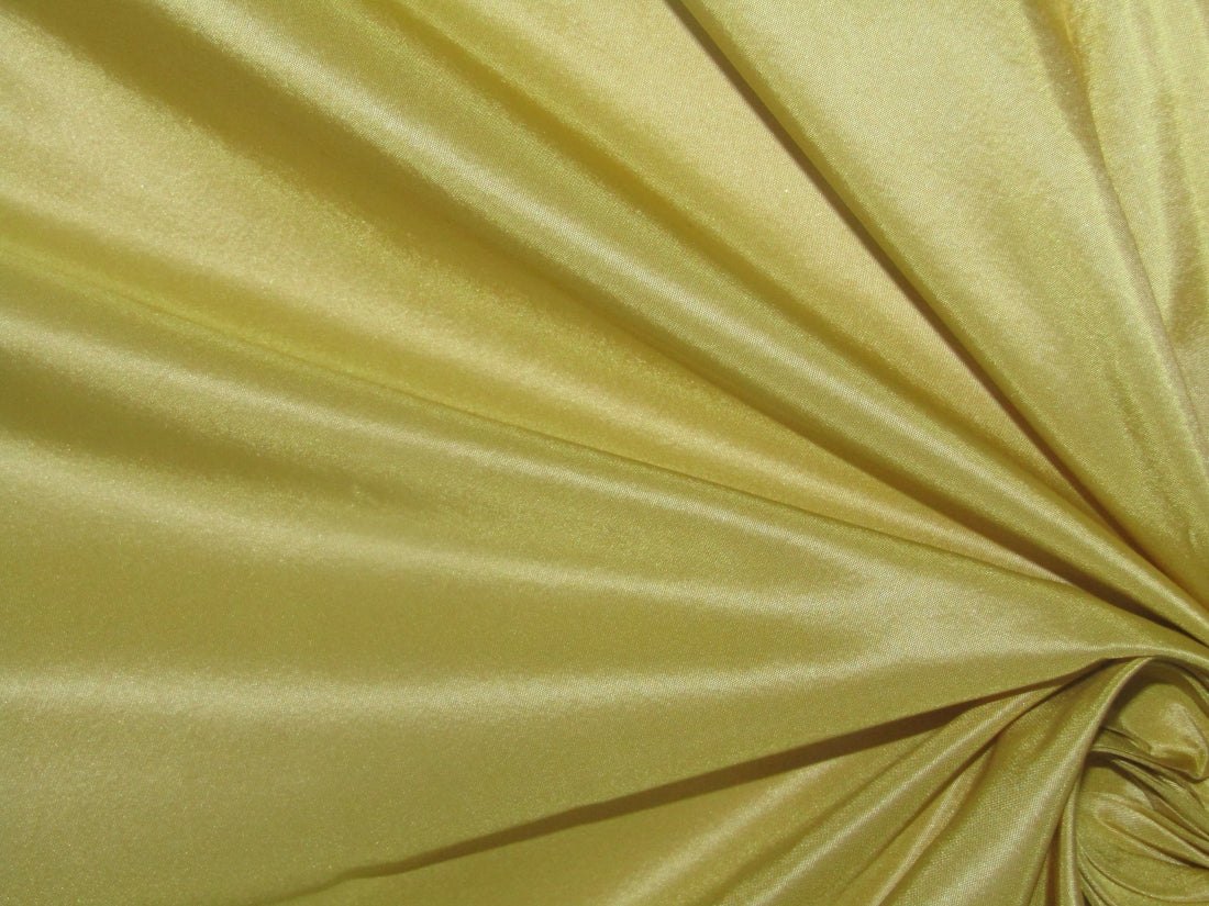 100% Pure SILK TAFFETA FABRIC Yellow color 54" wide TAF213[1]
