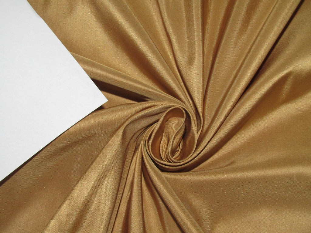 Inca Gold Taffeta Silk Fabric