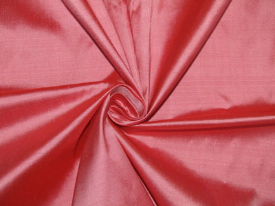 100% PURE SILK DUPIONI FABRIC RED X PINK  color 54" WIDE DUP385[1]