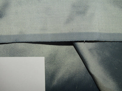 100% PURE SILK DUPIONI FABRIC BLUE  x SILVER COLOR 54" WIDE DUP385[2]
