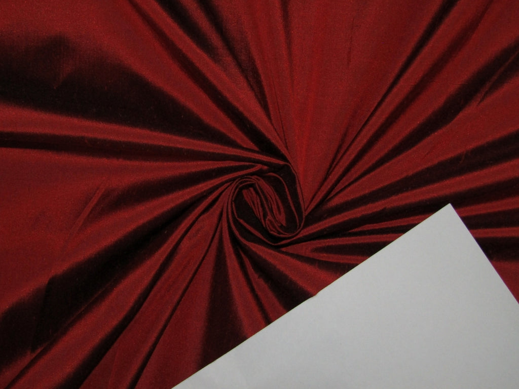 100% Silk Dupion fabric RED x BLACK color 54" wide DUP386[1]