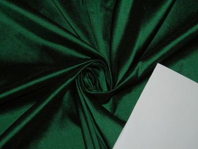 100% Silk Dupioni fabric green x black color 54" wide DUP275