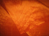 100% PURE SILK DUPION FABRIC ORANGE colour 54&quot; wide WITH SLUBS MM56[1]