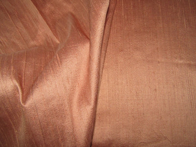 100% PURE SILK DUPION FABRIC PEACH colour 54&quot; wide WITH SLUBS*MM50[1]