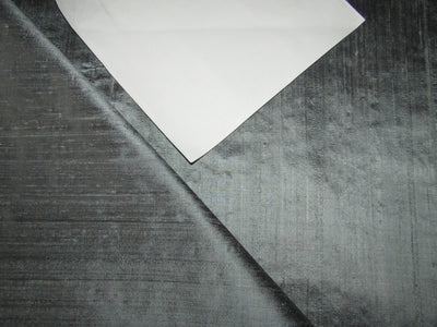 100% PURE SILK DUPION FABRIC SLATE GREY colour 54&quot; wide WITH SLUBS*MM50[2]