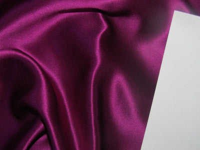 100% Silk Satin fabric 44" wide purple 80 gms