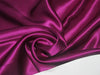 100% Silk Satin fabric 44" wide purple 80 gms