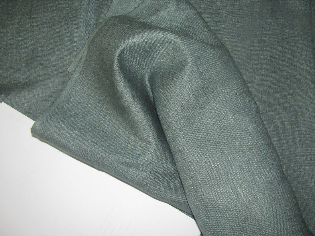 Silk linen fabric Blueish Grey color 54" wide [ 85% silk 15% linen]