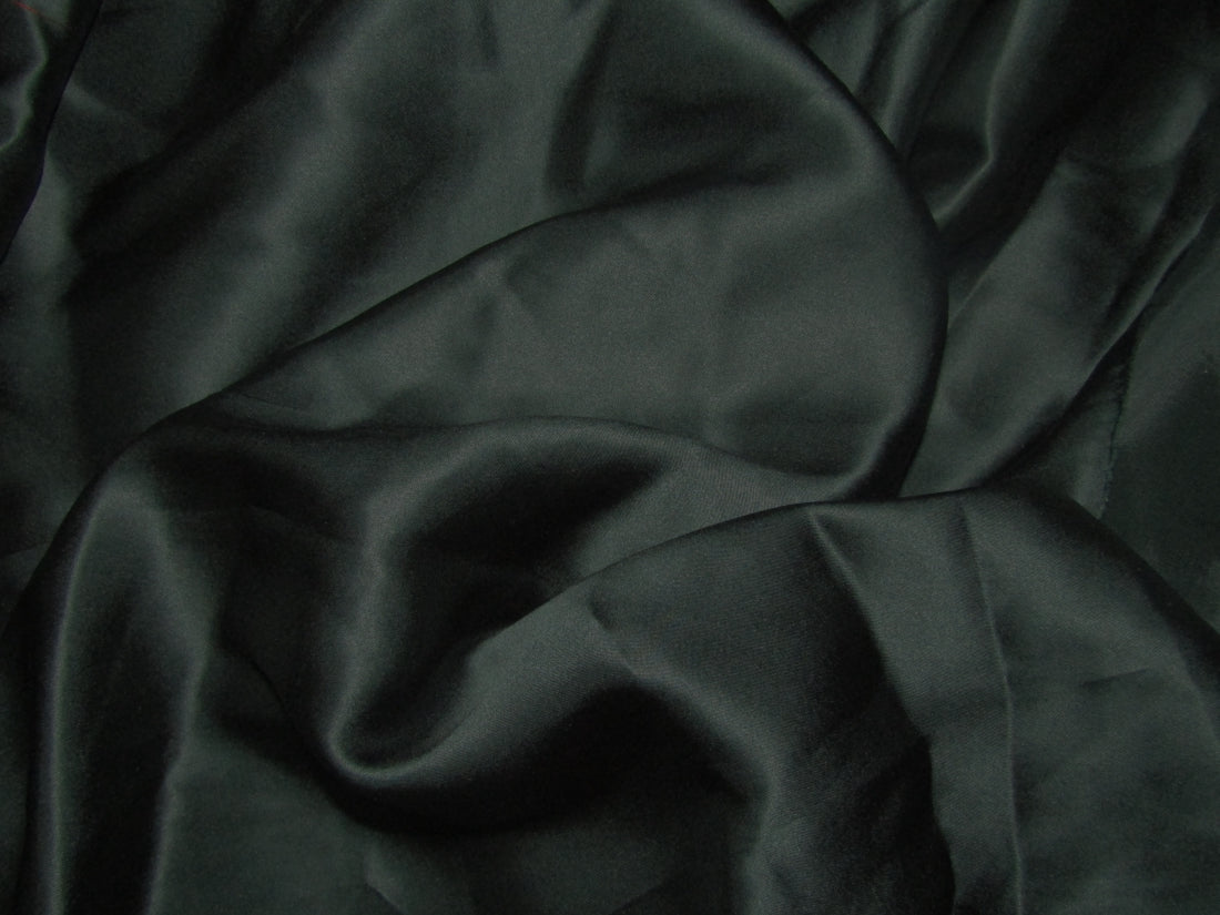 100% Silk Satin fabric 54" wide midnight green 75 grams [20 momme] [12998]