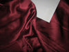 100% Silk Satin fabric 44" wide  BURGANDY 70 grams  [18.70 momme]