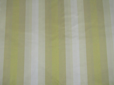 silk taffeta~ yellow/green / white stripes - 54&quot; wide TAF S#17[2]