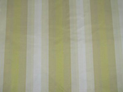 silk taffeta~ yellow/green / white stripes - 54&quot; wide TAF S#17[2]