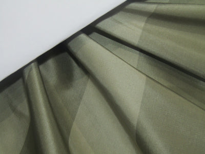 Silk Taffeta Fabric Shades of Green  stripes 54&quot; wide TAFS9[2]